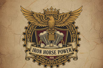 design vintage motor logo