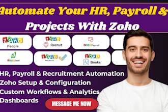 zoho recruit zoho payroll zoho people zoho desk  zoho project zoho books