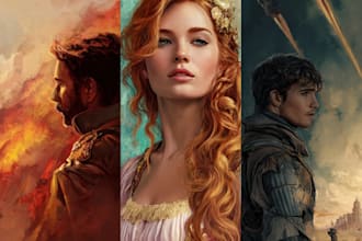 design fantasy, romance and sci fi book covers
