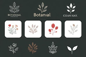 design a botanical logo