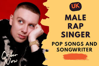 be your uk british male rapper on hip hop trap, drill  ghostwriter rap dnb edm