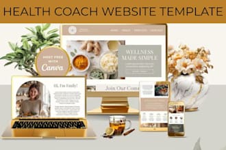 design self help wellness coaching therapy website counseling logo health coach