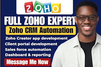 do zoho crm sales force automation zoho creator mobile app portals integration