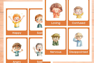 design montessori and preschool flashcards for kids learning