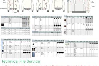 create fashon sketch any type of clothing all details
