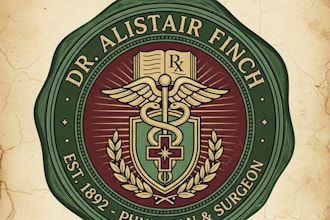 design a unique vintage doctor logo for your practice