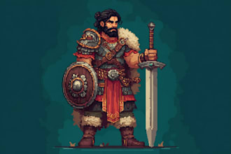 transform your photo into detailed pixel art portrait