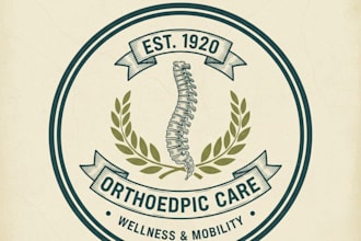 design a unique vintage orthopedic logo for your brand