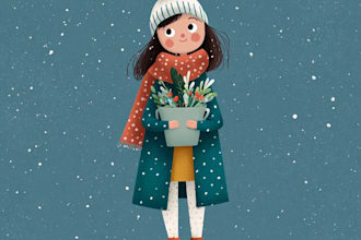 create festive holiday christmas design illustration