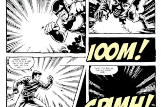 draw retro comic art