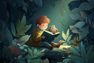 design children story book illustrations and covers