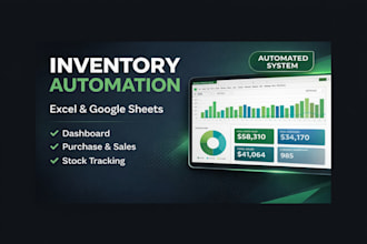 automate your inventory in excel or google sheets with dashboard