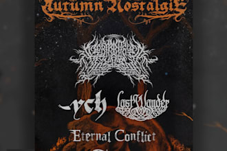 draw an atmospheric, melodic, symphonic metal logo