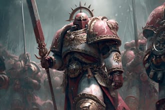 draw your warhammer 40k character illustration