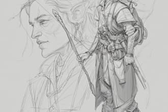 fantasy character sketch for you