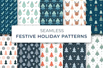 design custom seamless pattern design, textile prints, fabric prints