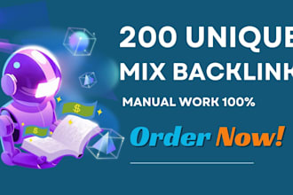 do 200 manual dofollow mix backlinks high da