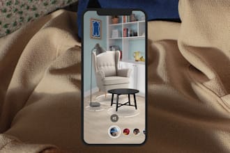 develop ar furniture app, ai furniture app, ecommerce app, interior app, ar app