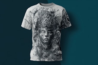 create print on demand tshirt designs, merchandise templates, mockups