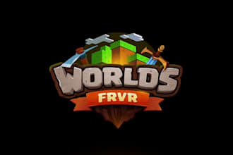 make motivation logo for 3d multiplayer block builder games