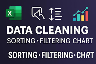 organize your data with sorting, filtering and charts