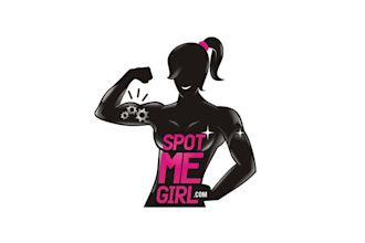 create a female fitness brand character logo