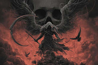 do epic dark art illustration