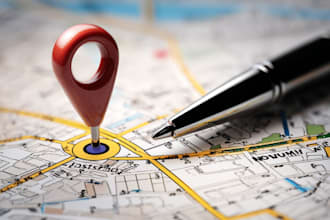draw map illustration for real estate property