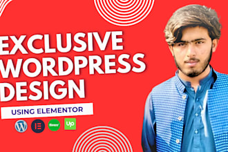 design exclusive wordpress design with elementor