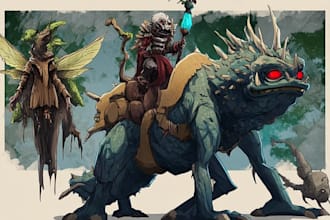create fantasy art creatures and characters