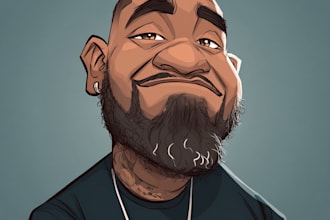 make cartoon caricature, avatar