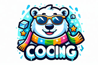 make outstanding friendly cooling mascot logo with express delivery
