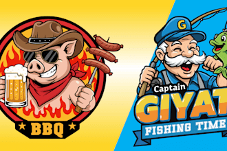 create mascot cartoon logo design for your business