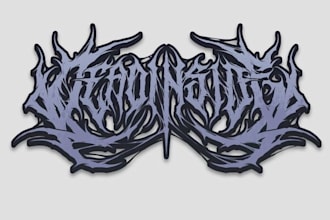 draw a professional metal band logo design in 1 day