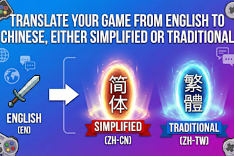 translate your game from english to chinese, either simplified or traditional