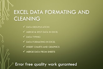 clean, split, merge excel data
