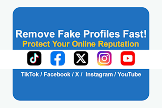 remove fake or impersonating accounts from social media