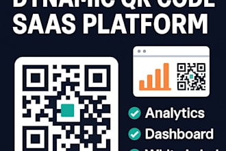 build custom dynamic qr code generator with analytics, design , API integration