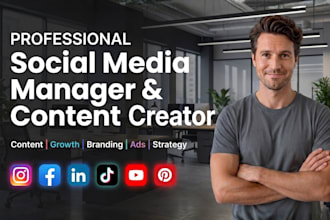 be your social media marketing manager and content creator
