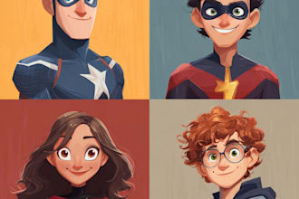customized you in a superhero famous character