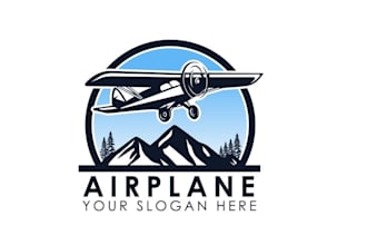 make awesome style for angry jumbo jet plane mascot logo