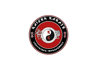 design super amazing karate school logo