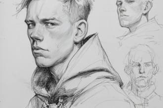 sketch a character or a creature