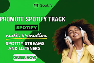 promote spotify track, spotify promotion spotify streams and listeners