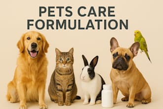 developing high quality natural formulations customized for your pets health