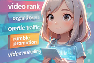 do video rank, organic traffic, rumble promotion, video marketing