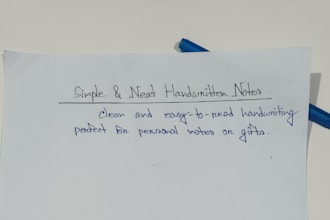 create beautiful handwritten letters and notes