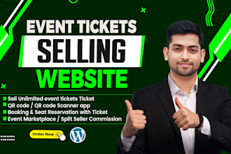 develop a modern wordpress event booking and ticket sales website