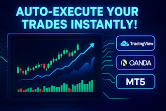 build tradingview auto execution bot for oanda, mt5 and interactive brokers