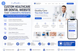 build a custom healthcare or dental website that converts patients